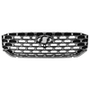 SANTA FE 21-23 GRILLE, Textured Black Shell and Insert, w/ Painted Satin Frame, Hybrid SEL Premium/Hybrid Limited/Limited Models