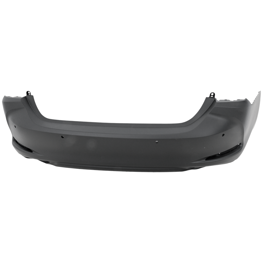 ES350 19-21 REAR BUMPER COVER, Primed, Power Luggage Lid, w/ Park Distance Control Sensor Holes, w/o F Sport Package, Japan Built Vehicle