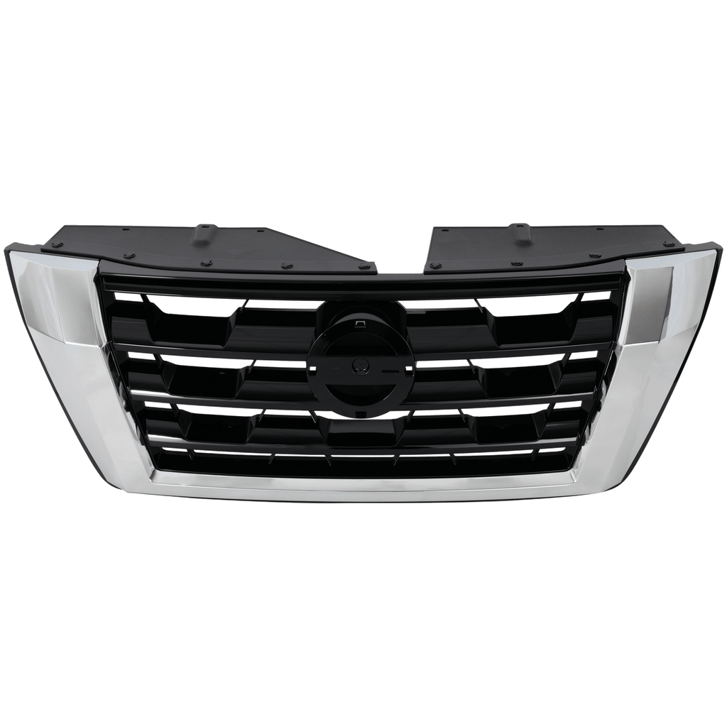 ARMADA 21-22 GRILLE, Painted Black Shell and Insert, w/ Chrome Molding, S/SV Models