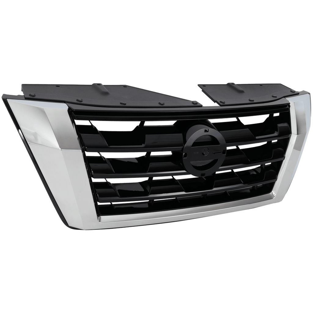 ARMADA 21-22 GRILLE, Painted Black Shell and Insert, w/ Chrome Molding, S/SV Models