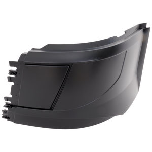 VOLVO HD VNL 04-18 FRONT BUMPER END LH, Black, w/o Fog Lamp Hole, Aero Style