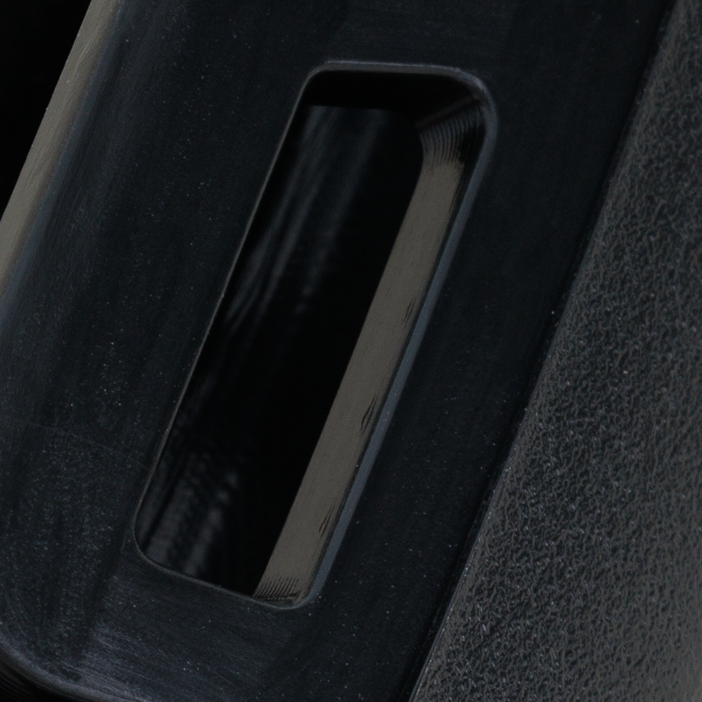 TAOS 22-23 FRONT BUMPER MOLDING RH, Exhaust Bezel, Textured Black