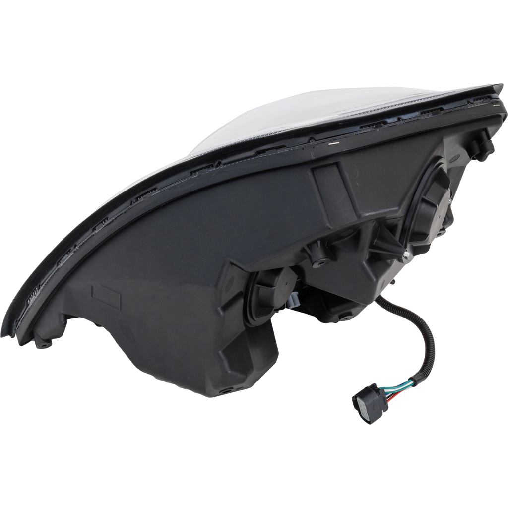 VOLVO HD VNL 04-15 HEAD LAMP RH, Lens and Housing, LED, Black Interior, Performance, w/ LED Strip, 12V