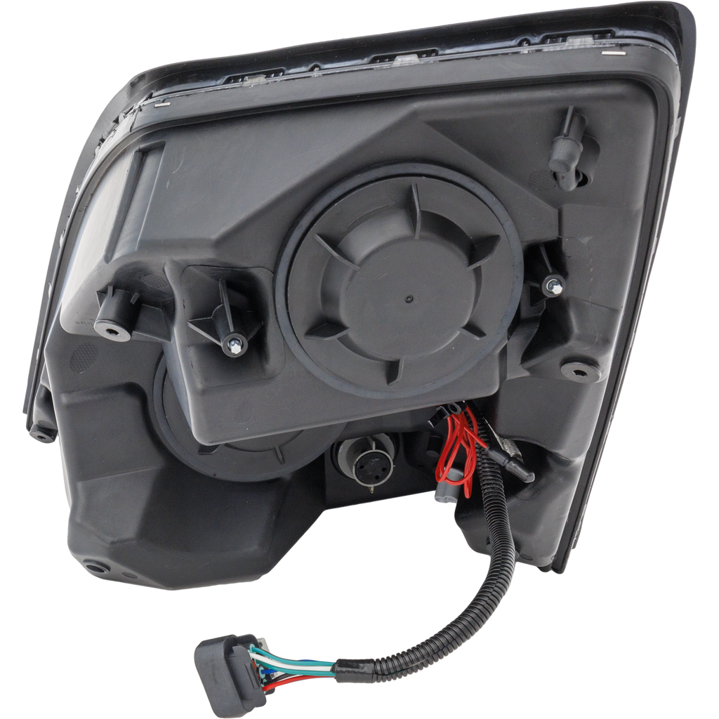 VOLVO HD VNL 04-15 HEAD LAMP RH, Lens and Housing, LED, Black Interior, Performance, w/ LED Strip, 12V