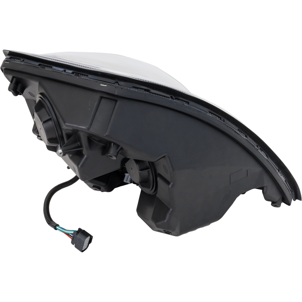 VOLVO HD VNL 04-15 HEAD LAMP LH, Lens and Housing, LED, Black Interior, Performance, w/ LED Strip, 12V