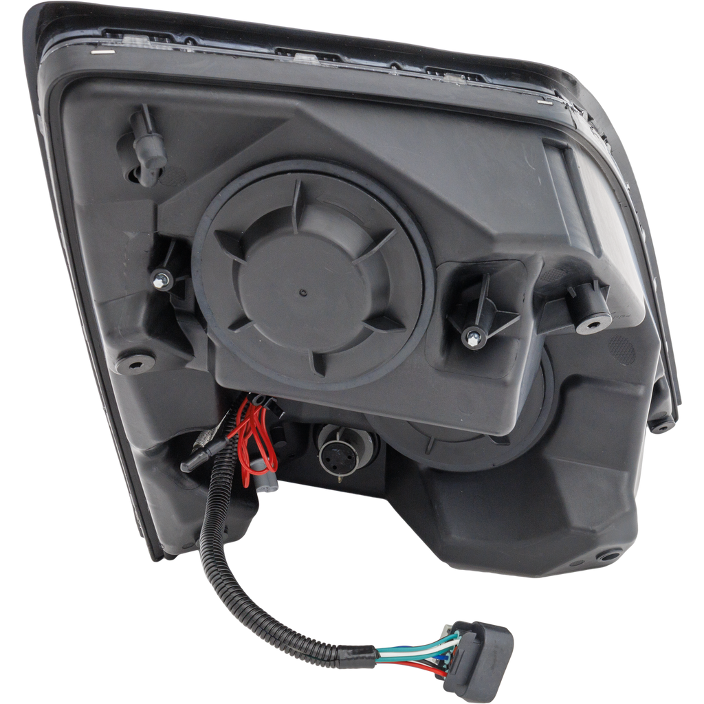 VOLVO HD VNL 04-15 HEAD LAMP LH, Lens and Housing, LED, Black Interior, Performance, w/ LED Strip, 12V