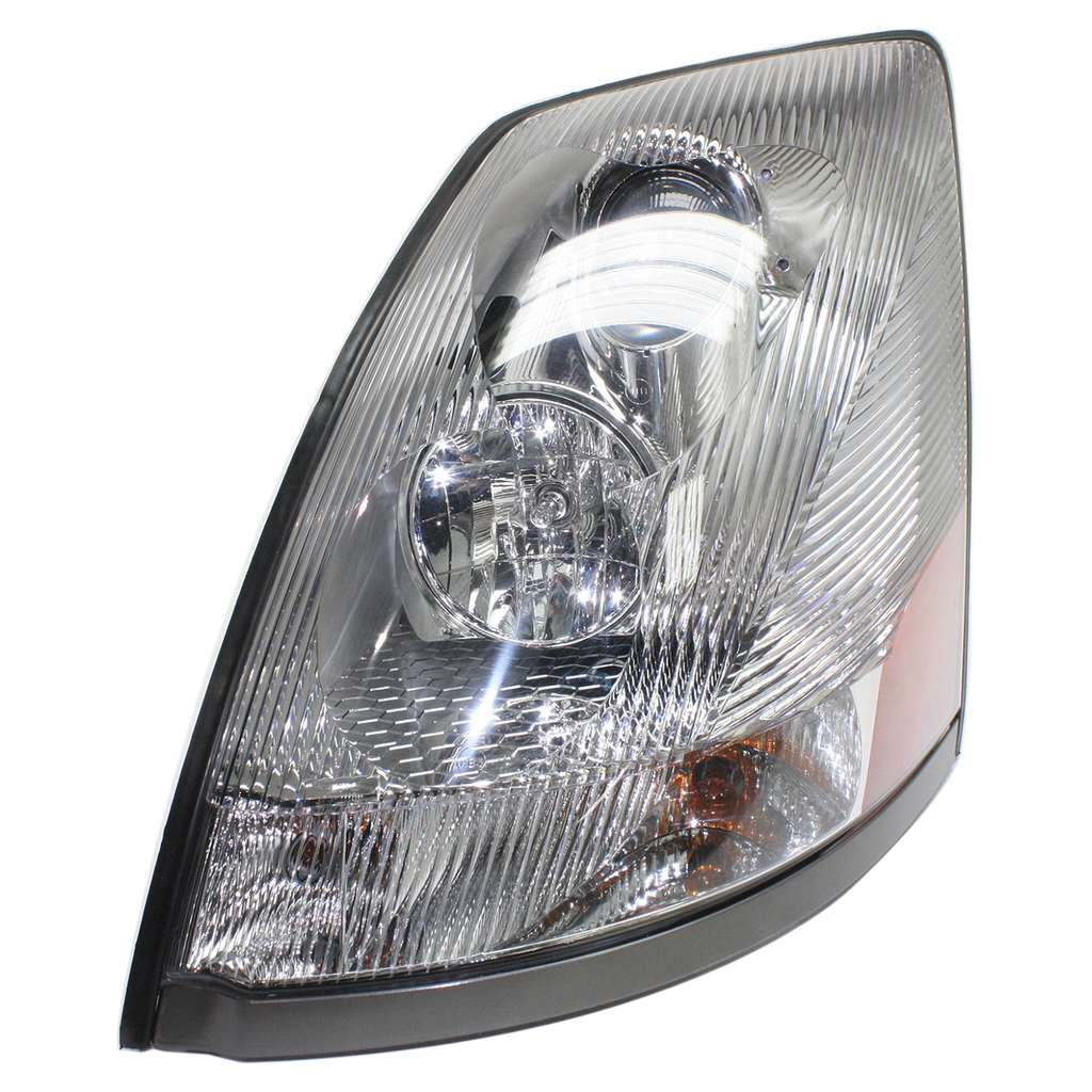 VOLVO HD VT SERIES 06-10 HEAD LAMP LH, Assembly, Halogen, Chrome, w/ Non-Protruding Lens