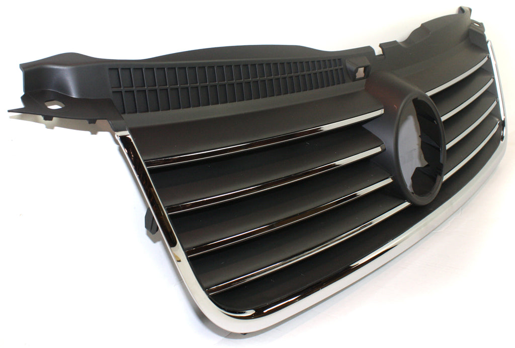 PASSAT 01-05 GRILLE, Black Shell and Insert, w/Chrome Molding, 2.8/4.0L Eng.