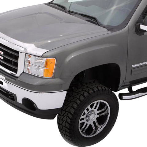 2009-2014 FORD F-150 ; AEROSKIN CHROME HOOD PROTECTOR; Color: CHROME; No Drll: N