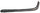 240 SERIES 86-93 REAR BUMPER MOLDING LH, Outer, Plastic, Chrome/Black, Sedan