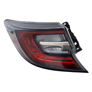 Tail Lamp Left Driver Side For 2019-2021 Toyota Corolla Outer Lens and Housing CAPA Replacement RT73010216UQ