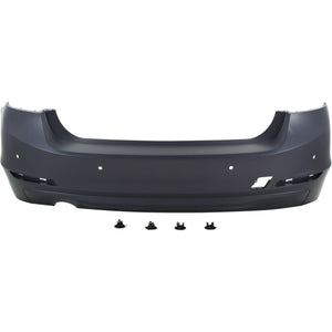 Rear Bumper Cover Primed Standard For 2012-2015 BMW 320i With Park Distance Control Sensor Holes Replacement REPB760169P
