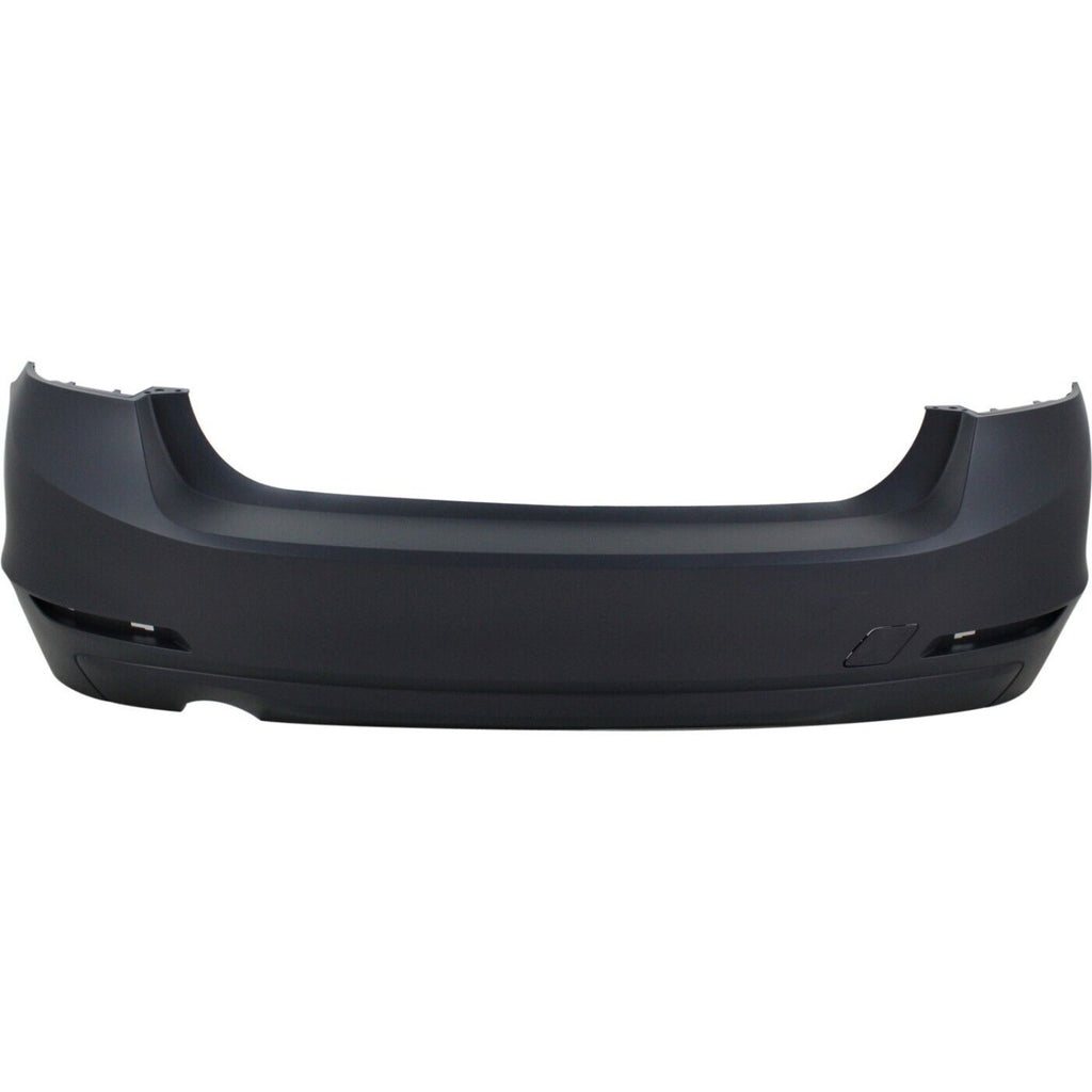 Rear Bumper Cover Primed Standard For 2012-2015 BMW 320i Without Park Distance Control Sensor Holes Replacement REPB760168P