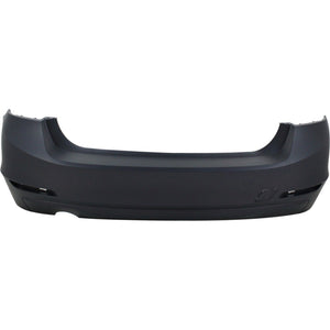 Rear Bumper Cover Primed Standard For 2012-2015 BMW 320i Without Park Distance Control Sensor Holes Replacement REPB760168P