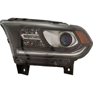 Head Lamp Left Driver Side For 2016-2020 Dodge Durango Assembly Halogen CAPA Replacement RD10010024Q