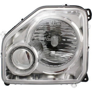 Head Lamp Right Passenger Side For 2008-2012 Jeep Liberty Assembly Halogen Chrome Interior Replacement REPJ100111