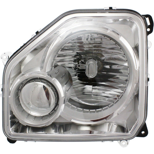 Head Lamp Right Passenger Side For 2008-2012 Jeep Liberty Assembly Halogen Chrome Interior Replacement REPJ100111