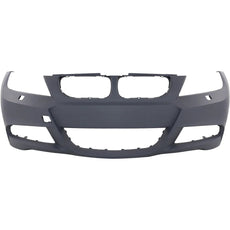 PARTS OASIS New Aftermarket BM1000249 Front Bumper Cover Primed Replacement For BMW 3-Series 2006 2007 2008 2009 2010 2011 2012 With M Pkg With HLW and PDC Sensor Holes (Sedan 06-11) | (Wagon 06-12) Replaces OE 51118049257