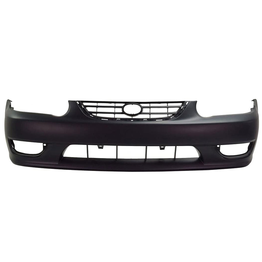 New Front Bumper Cover Primed For 2001-2002 Toyota Corolla Replacement T010306P