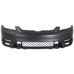 Front Bumper Cover Primed For 2003-2004 Base Toyota Matrix Without Spoiler Holes XR Model Replacement T010308P