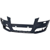 Front Bumper Cover Primed For 2009-2013 Audi A3 Without Sport Pkg With Headlight Washer Holes and Parking Aid Snsr Holes Replacement REPA010340P