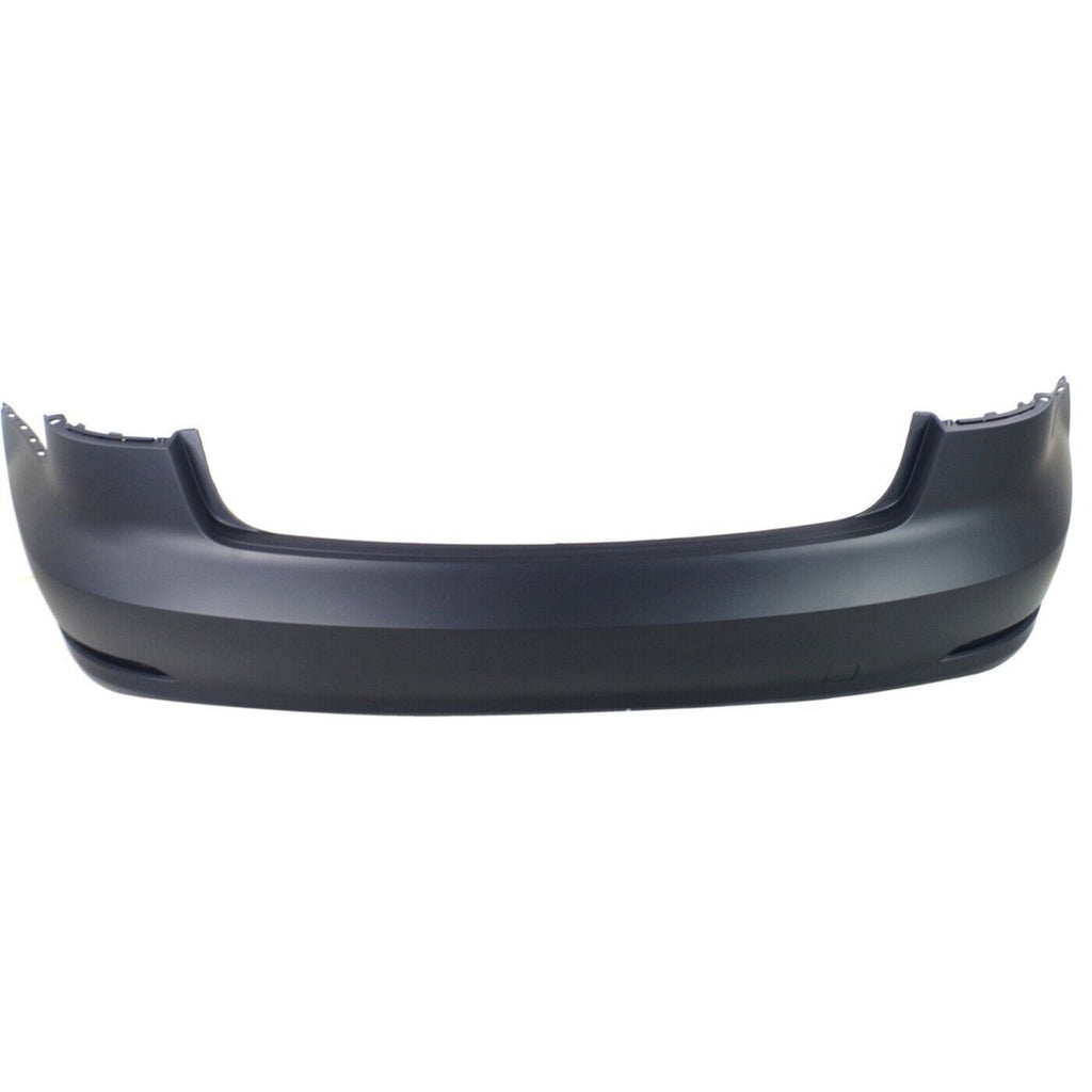 Rear Bumper Cover Primed For 2015-2016 Audi A3 Without Parking Aid Sensor Holes CAPA Replacement REPA760135PQ