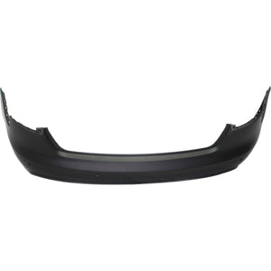 Rear Bumper Cover Primed For 2013-2016 Audi A4 Without S-Line Pkg With Parking Aid Snsr Holes Sedan Replacement REPA760119P