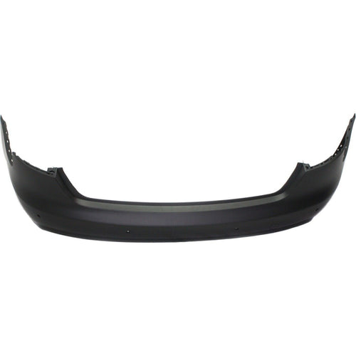Rear Bumper Cover Primed For 2013-2016 Audi A4 Without S-Line Pkg With Parking Aid Snsr Holes Sedan Replacement REPA760119P
