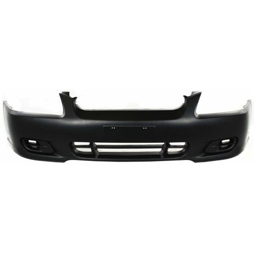 Front Bumper Cover Primed For 2000-2002 Hyundai Accent Without Fog Light Holes GL Model Sedan Replacement H010314P