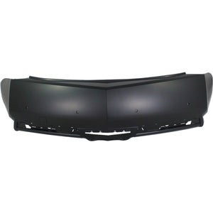 Rear Bumper Cover Primed For 2012-2014 Cadillac CTS Without Side Object Sensor Holes Coupe Replacement REPC760169P