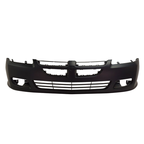 Front Bumper Cover Primed For 2003-2005 Dodge Stratus 2-Door With Fog Light Holes Replacement REPD010323P