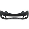 Front Bumper Cover Primed For 2009-2010 Acura TSX Without Headlight Washer and Parking Aid Snsr Holes Sedan Replacement REPA010307P