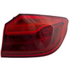 Tail Lamp Right Passenger Side For 2017-2020 BMW 5-Series Outer Assembly LED CAPA Replacement RB73010025Q