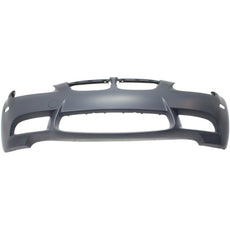Front Bumper Cover Primed For 2008-2011 BMW M3 With HLW Holes Without Park Dist Ctrl Snsr Holes Replacement REPBM010333P