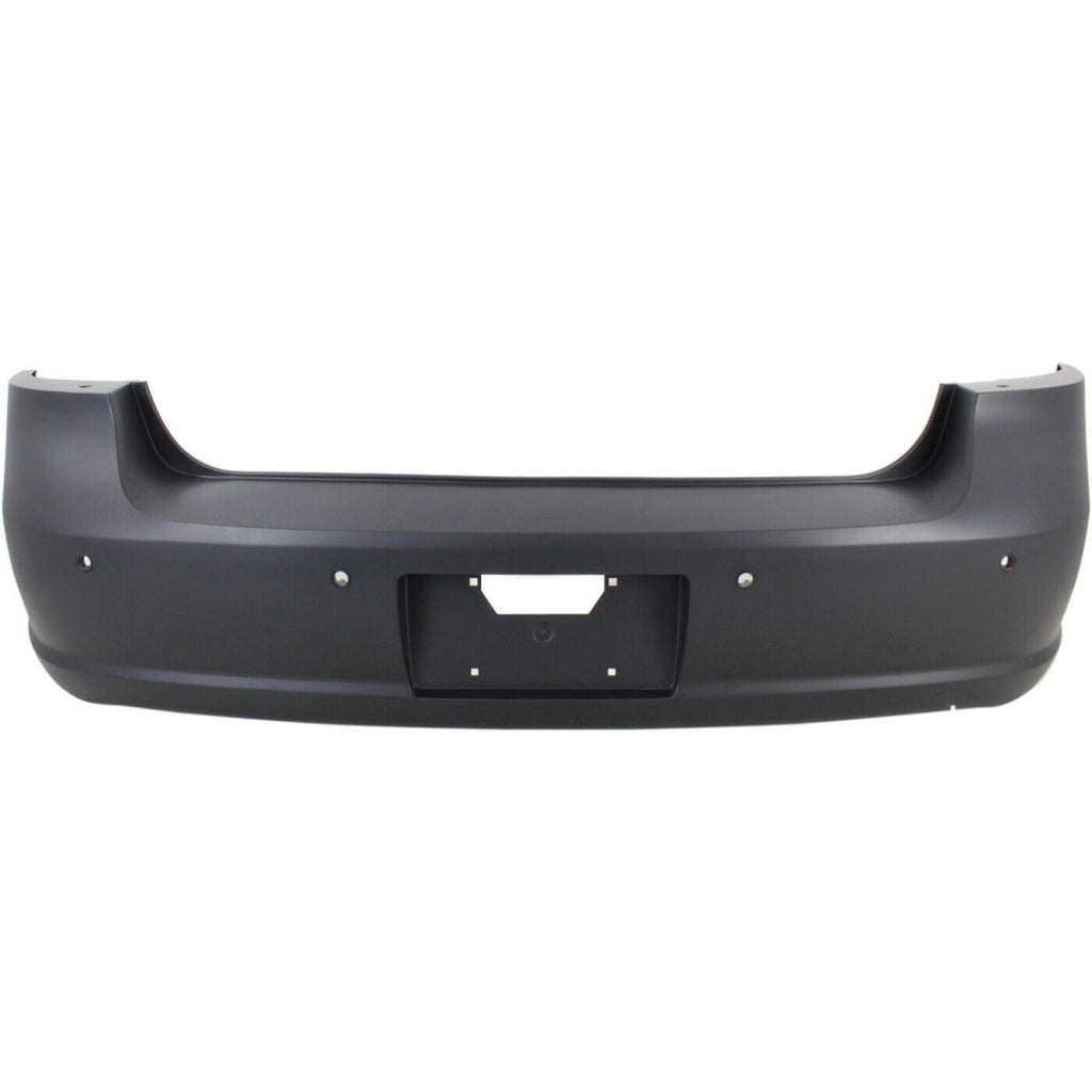 Rear Bumper Cover Primed For 2006-2007 Buick Lucerne With Rear Obj Snsr Holes Replacement REPB760140P