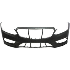 PARTS OASIS New Aftermarket MB1000410 Front Bumper Cover Primed For Replacement Mercedes Benz E-Class 2014 2015 2016 With AMG Styling | Parktronic Holes Without HLW Holes Replaces 21288526389999