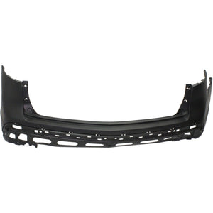 Rear Bumper Cover Primed For 2010-2013 Acura MDX With Parking Aid Sensor Holes Replacement REPA760122P
