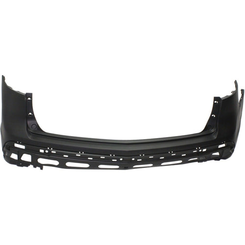 Rear Bumper Cover Primed For 2010-2013 Acura MDX With Parking Aid Sensor Holes Replacement REPA760122P