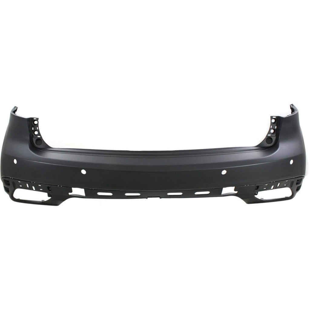 Rear Bumper Cover Primed For 2014-2016 Acura MDX With Parking Aid Sensor Holes And Lane Keep Assist Replacement REPA760118P