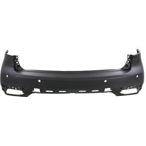 Rear Bumper Cover Primed For 2014-2016 Acura MDX With Parking Aid Sensor Holes And Lane Keep Assist Replacement REPA760118P