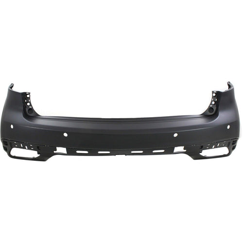 Rear Bumper Cover Primed For 2014-2016 Acura MDX With Parking Aid Sensor Holes And Lane Keep Assist Replacement REPA760118P