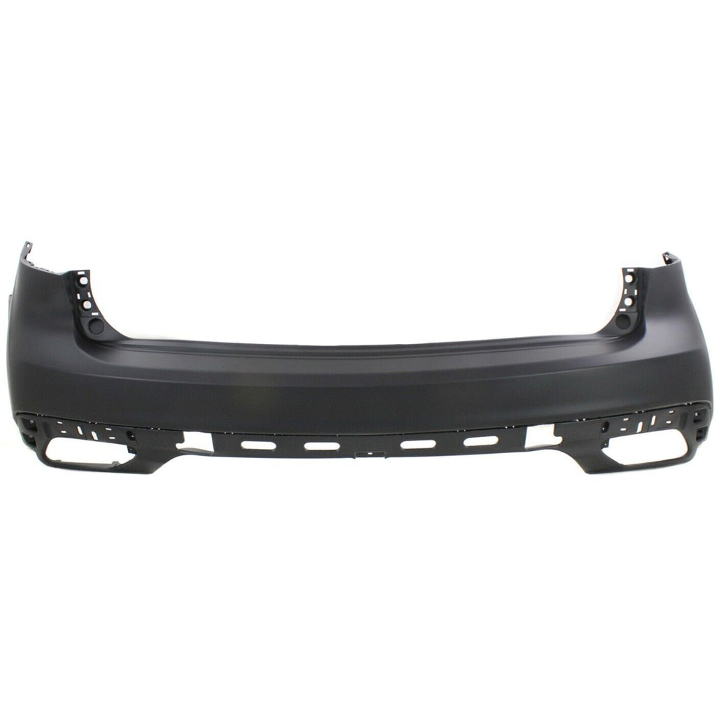Rear Bumper Cover Primed For 2014-2016 Acura MDX Without Parking Aid Sensor Holes And Lane Keep Assist Replacement REPA760117P
