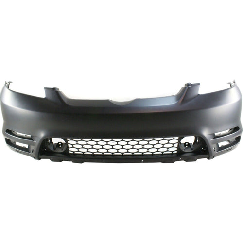 Front Bumper Cover Primed For 2003-2004 Toyota Matrix Replacement T010323P