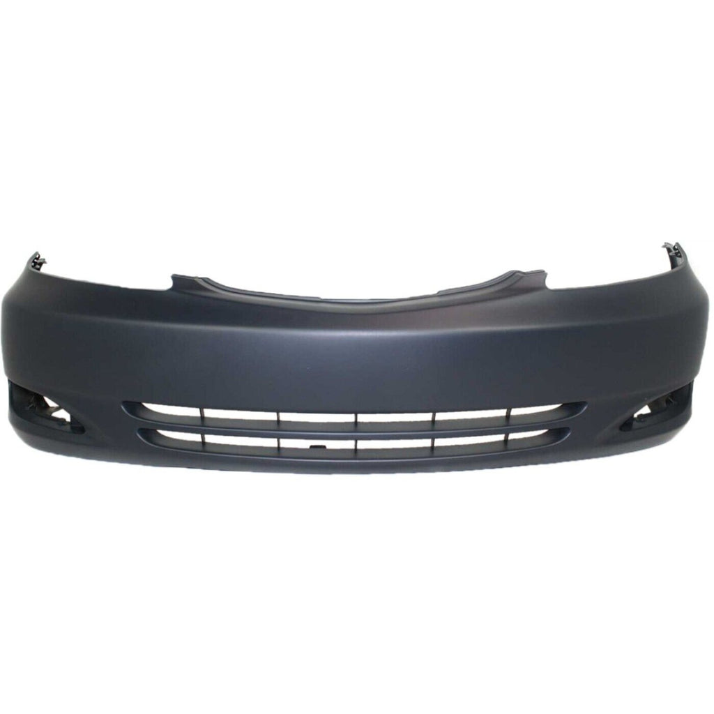 Front Bumper Cover Primed For 2002-2004 Toyota Camry With Fog Light Holes SE Model USA Built Vehicle Replacement T010312P