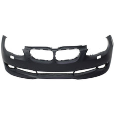 PARTS OASIS New Aftermarket BM1000244 Front Bumper Cover Primed Replacement For BMW 3-Series 2011 2012 2013 Without M Sport Line | Park Distance Control Sensor Holes Convertible | Coupe Replaces 51117256082