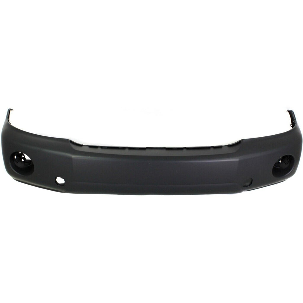 Front Bumper Cover Primed For 2004-2007 Toyota Highlander With Fog Light Holes CAPA Replacement T010359Q