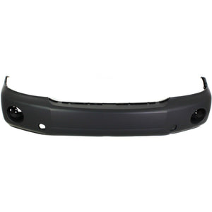 Front Bumper Cover Primed For 2004-2007 Toyota Highlander With Fog Light Holes CAPA Replacement T010359Q