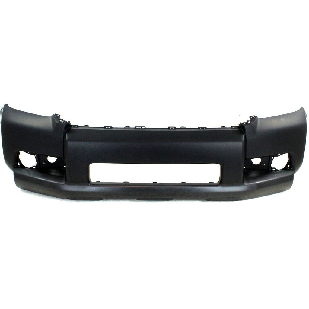 Front Bumper Cover Primed For 2010-2013 Toyota 4Runner Without Chrome Trim CAPA Replacement REPT010321PQ