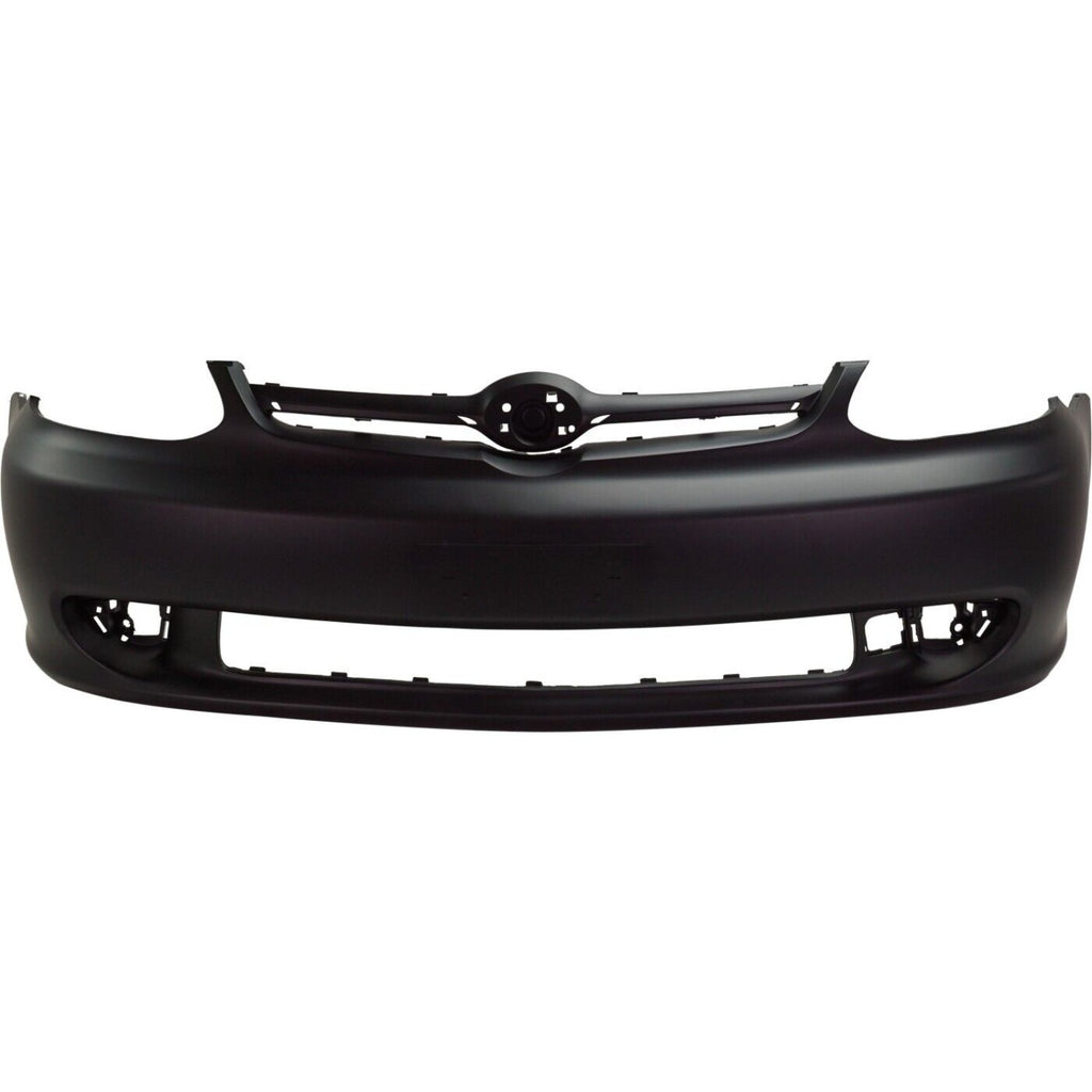 Front Bumper Cover Primed For 2003-2005 Toyota Echo Without Spoiler Holes Sedan Replacement T010324P