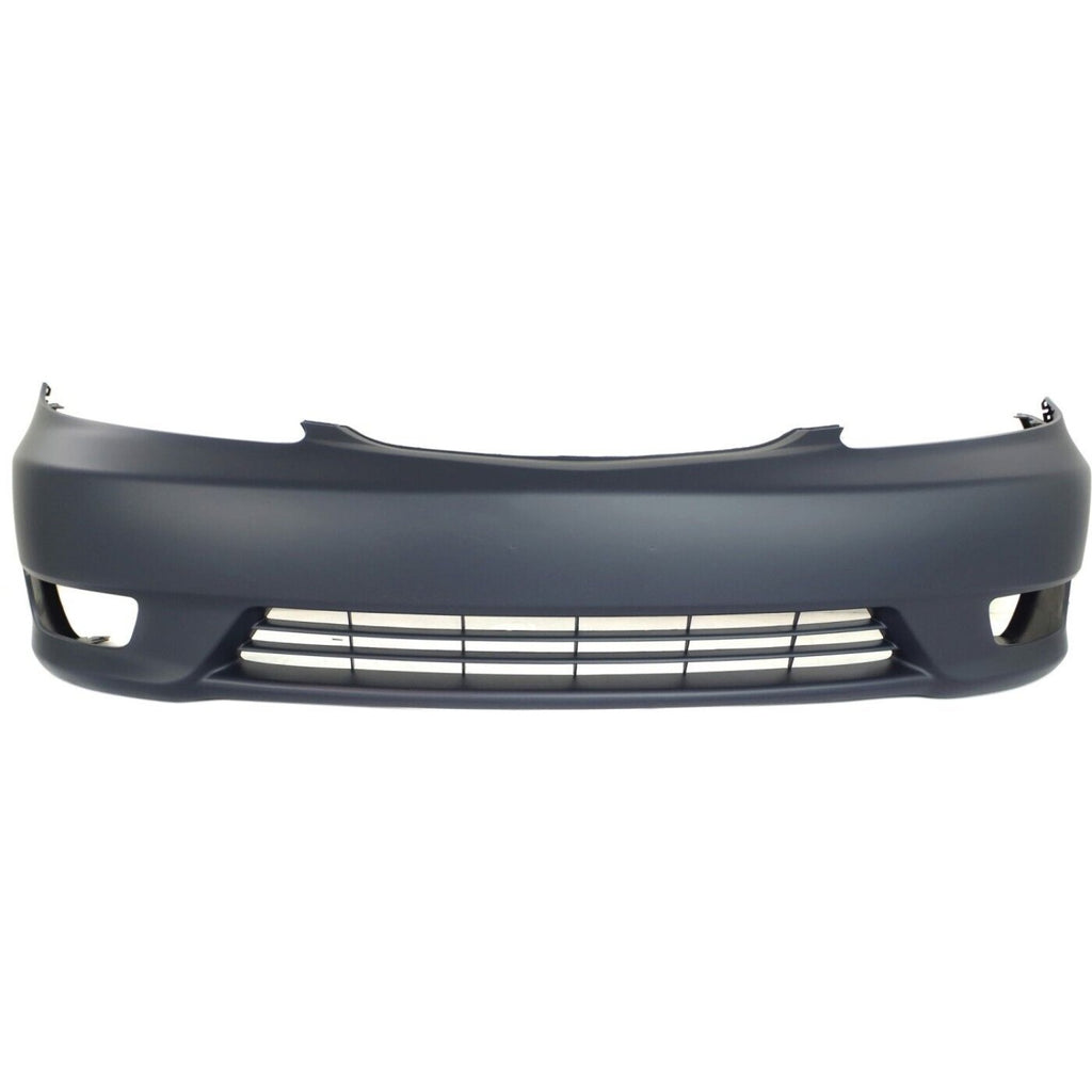 Front Bumper Cover Primed For 2005-2006 Toyota Camry With Fog Light Holes SE Model USA Built Vehicle Replacement T010326P